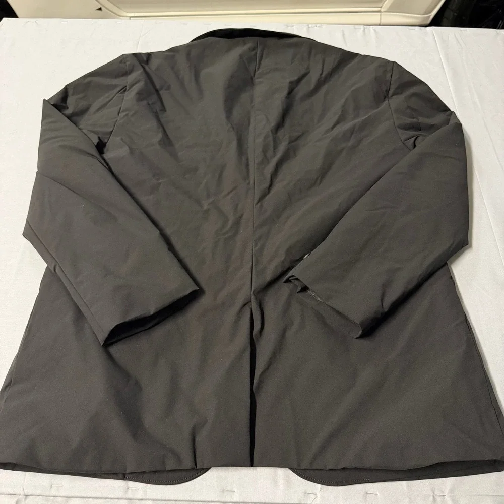 BR Sport Banana Republic Mens Tech Blazer Black Large Water Resistant Sport Coat